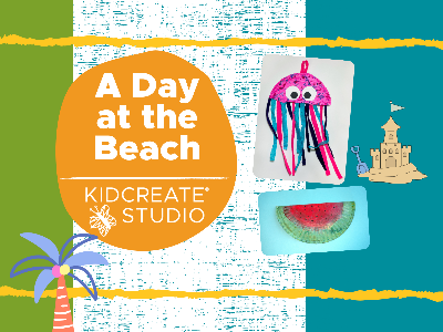 Kidcreate Studio - Johns Creek. Toddler & Preschool Playgroup- Day at the Beach (18M-4Y)